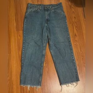 Levis Men’s‎ 550 blue denim distressed jeans W 33 L 30